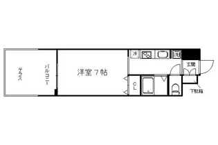 ル・パルトネール西大路御池【1階】の間取り