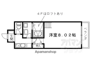 アルティスタ帷子ノ辻【305号室】の間取り