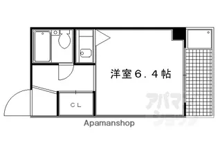 ラヴィール西洞院【407号室】の間取り