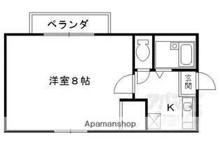 ウィズ山喜【201号室】の間取り