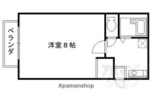 ウィズ山喜【104号室】の間取り