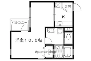 1Kの間取り画像