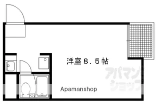 テラッセ糺の森(下鴨女子学生会館)【2F号室】の間取り