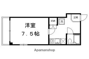 サントーレ紫野【305号室】の間取り