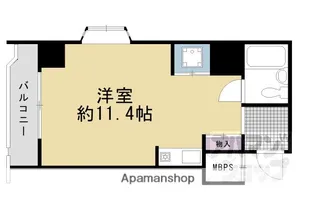 エクレーヌ御池【8階】の間取り