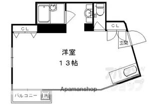 CUBE31【2-B号室】の間取り
