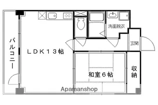 ウインドベル四条大宮【201号室】の間取り