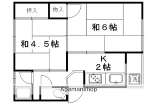 春日マンション【A3号室】の間取り