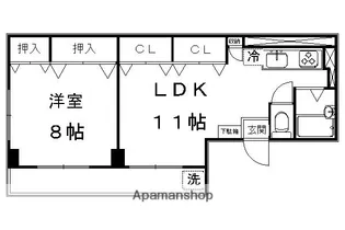 ヴィラ東海16号館【501号室】の間取り