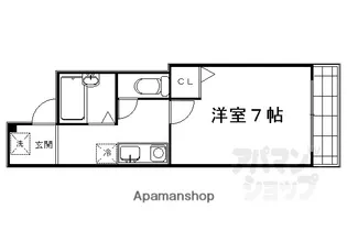 ブロッサム大徳寺【2階】の間取り