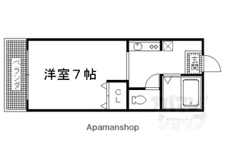 ブロッサム大徳寺【102号室】の間取り