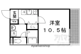 マンション馨【110号室】の間取り