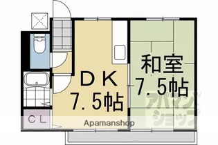 マンションリーステムハナゾノ【202号室】の間取り