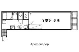 アークリード四条油小路【105号室】の間取り