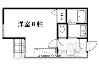 アークリード四条油小路【401号室】の間取り