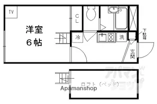 レオパレスウェルスTEN【1階】の間取り