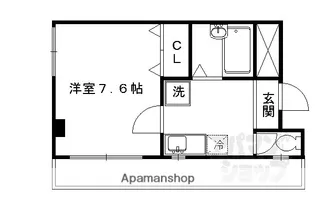 北山オートハウス新生【301号室】の間取り