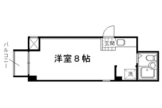 コーポ高倉【3-B号室】の間取り
