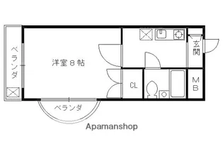 エクセレント丸太町【1階】の間取り
