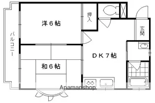 サンサーラ春嶺【304号室】の間取り