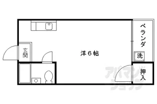 ウエストハウス【4階】の間取り