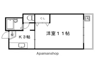 シュール西院【7階】の間取り