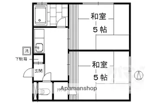 第二晴風荘【2階】の間取り