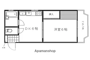 メゾンベルジュール【2階】の間取り