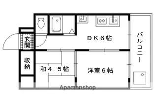 ハイツグロース【200号室】の間取り