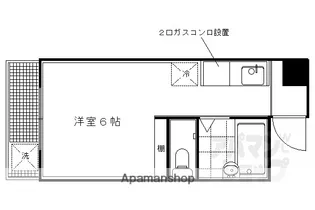 山下ビル【205号室】の間取り