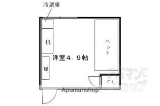 若竹荘【52号室】の間取り
