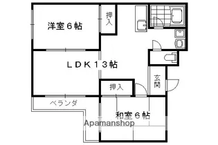 山下マンション【101号室】の間取り