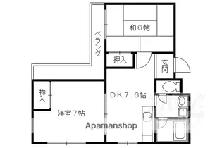 山下マンション【305号室】の間取り