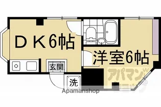 リョー中川【301RV号室】の間取り