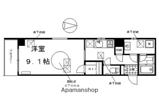 スールバリエルネス壬生川【206号室】の間取り