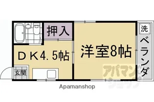 1Kの間取り画像