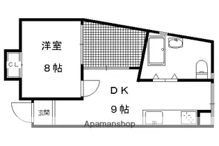 グランタック東山二条【303号室】の間取り