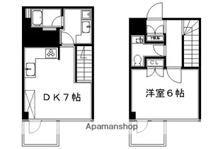 ヴェルビュ二条城東【209号室】の間取り