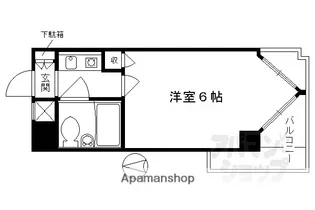 ライオンズマンション京都三条第2【303号室】の間取り