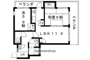メゾン・ドゥ・リベルテ【105-A号室】の間取り
