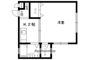 ダイユウレストハウス【B106号室】の間取り