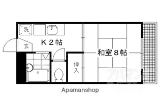 アズィールC棟【201号室】の間取り