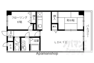 パレス西賀茂【502号室】の間取り