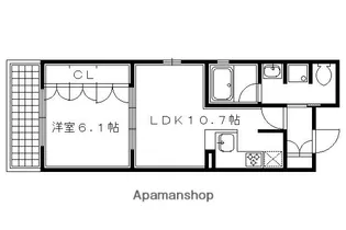四条南【1303号室】の間取り