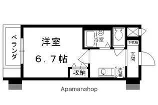 プレサンス京都駅前II【9階】の間取り