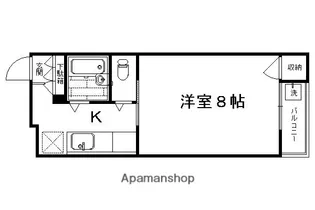 シャトルDEUX【302号室】の間取り