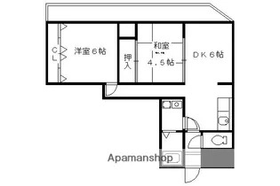 メゾンTMI【401号室】の間取り