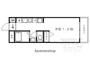 ロゾーパンサン土橋【305号室】の間取り