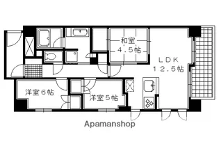 ライオンズ四条烏丸セントマークス【203号室】の間取り