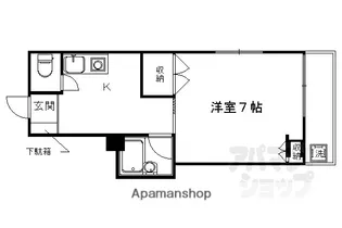 イヌイビル【301号室】の間取り